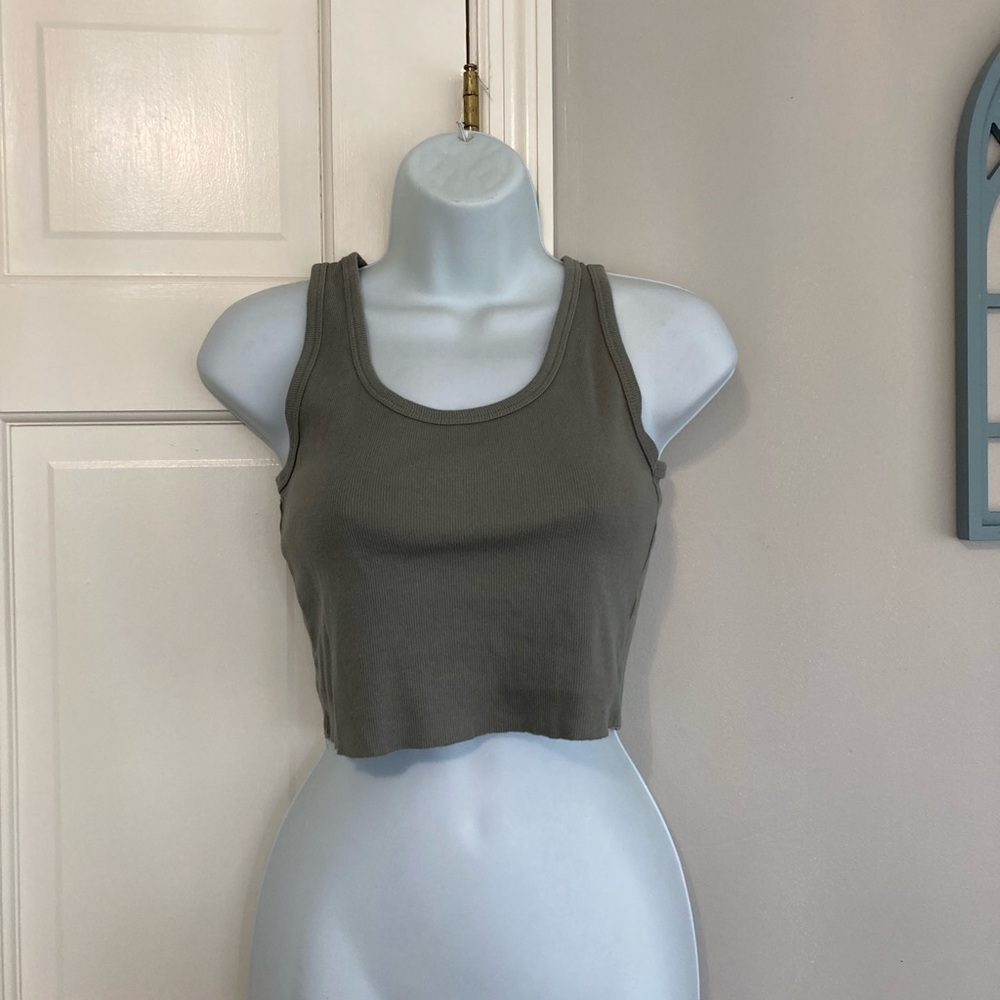Forever 21 Olive Green Crop Top
